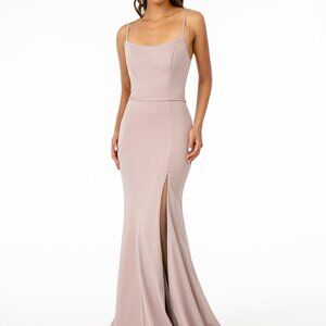 NEW MAUVE Scoop Neck Mermaid Shape Prom Dress GSGL2670